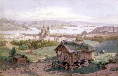 Vista de Christiania de Carl Friedrich Heinrich Werner