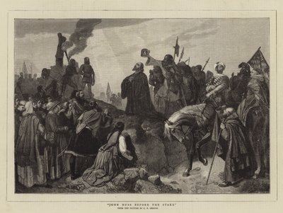 Juan Huss ante la Hoguera de Carl Friedrich Lessing