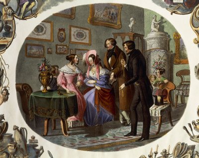 Interior de una joyería de Carl and Geiger Peter Johann Nepomuk Kunz