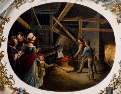 Vista de la fundición de Carl and Geiger Peter Johann Nepomuk Kunz