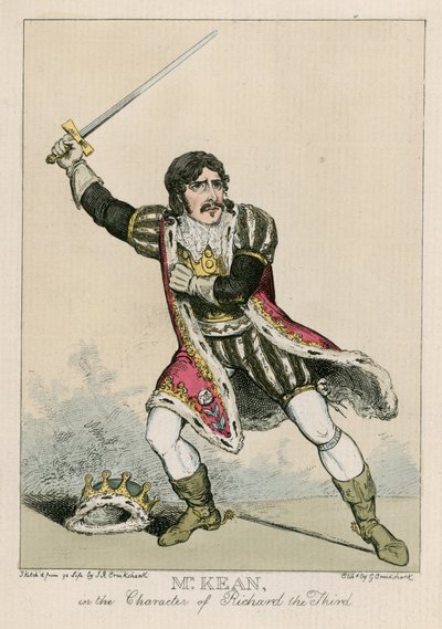 El Sr. Edmund Kean en el personaje de Ricardo III de Carl Georg Adolph Hasenpflug