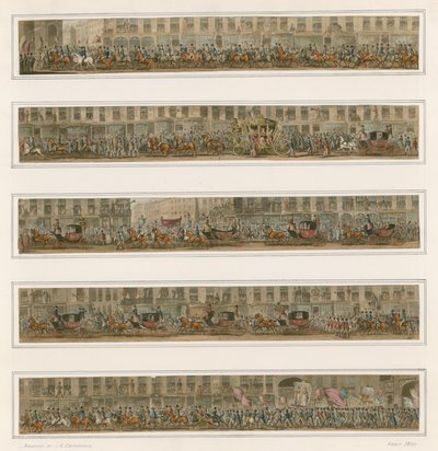El desfile del alcalde, circa 1824 de Carl Georg Adolph Hasenpflug