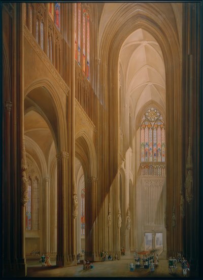 En el interior de la catedral de Colonia de Carl Georg Enslen