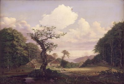 Paisaje con vista hacia Sjælsø cerca de Hørsholm de Carl Georg Scheuermann