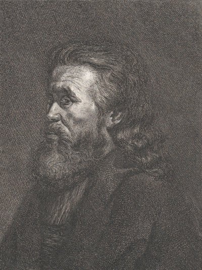 Retrato de un anciano con barba, ca. 1767-1807 de Carl Gottlieb Rasp