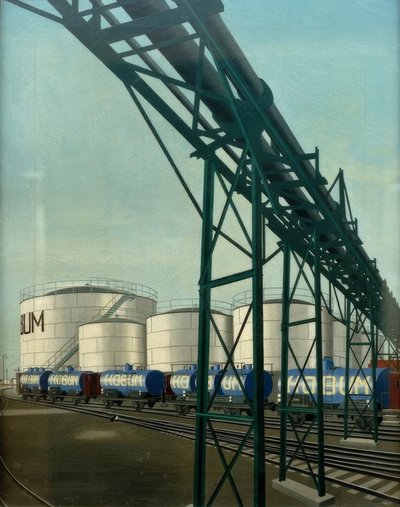 Tanques blancos (Hamburger Ölwerke) de Carl Grossberg