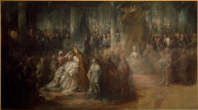 Sueco: Coronación de Gustavo III. Inacabado
 Coronación del rey Gustavo III de Suecia. Sin terminar de Carl Gustaf Pilo