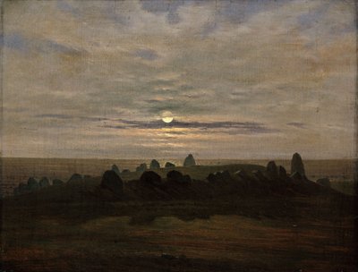 Fortaleza de la edad de piedra en Nobbin, isla de Rügen de Carl Gustav Carus