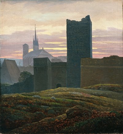 El castillo real de Cheb de Carl Gustav Carus