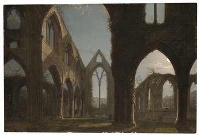 Tintern Abbey (óleo sobre lienzo) de Carl Gustav Carus
