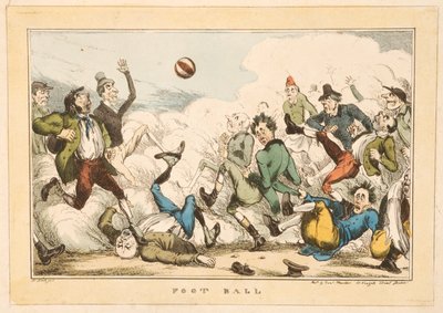 Fútbol en las calles de Londres, 1820 de Carl H. Heath
