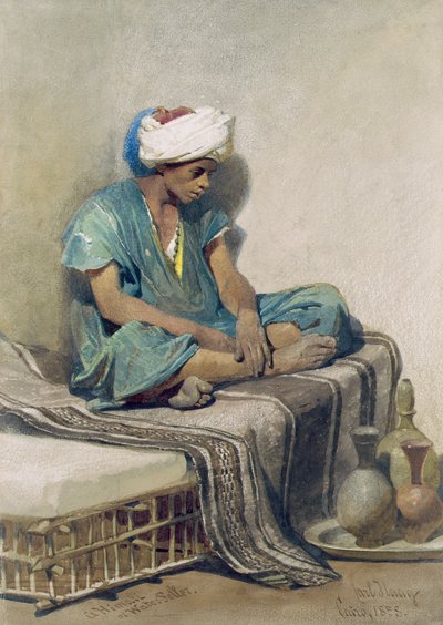 Un Himali o vendedor de agua, 1855 de Carl Haag