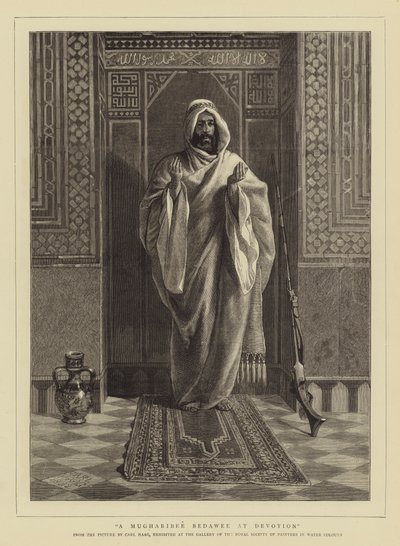 Un Mugharibee Bedawee en Devoción de Carl Haag