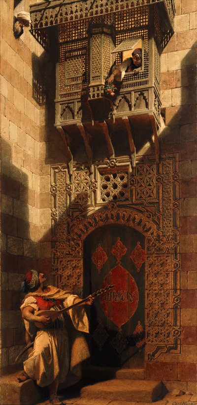 Una serenata en El Cairo, 1893 de Carl Haag