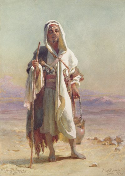 Un joven beduino del Sinaí, 1873 de Carl Haag