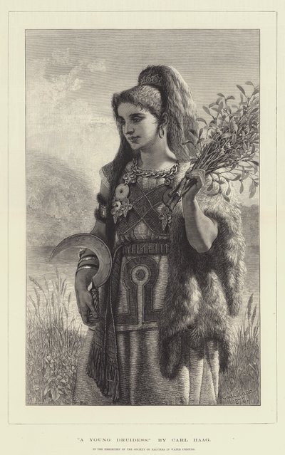 Una joven druida de Carl Haag