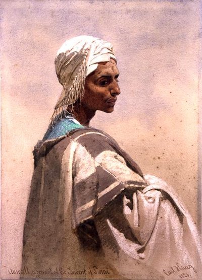 Auwatt, un sirviente en el convento del Sinaí de Carl Haag
