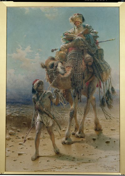 Cruzando el desierto, 1869 de Carl Haag