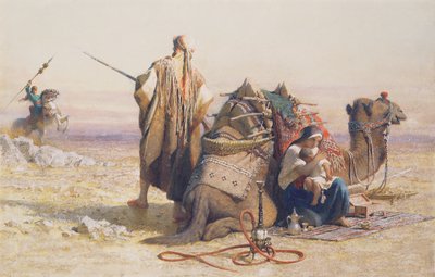 Peligro en el desierto, 1867 de Carl Haag