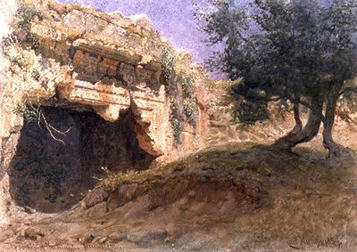 Entrada a las Tumbas de los Reyes, Jerusalén de Carl Haag