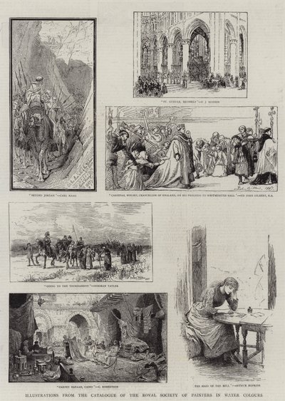 Ilustraciones del Catálogo de la Real Sociedad de Pintores en Acuarelas de Carl Haag