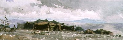 En el Campamento de Agile Aglia, 1859 de Carl Haag