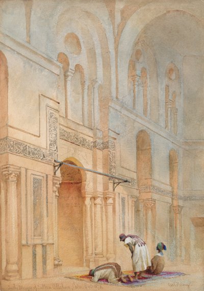 En la mezquita de Sultan Allahoon, El Cairo de Carl Haag
