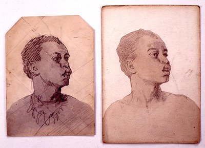 Estudio de una cabeza africana de Carl Haag
