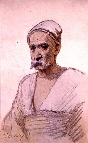 Estudio de una figura egipcia de Carl Haag