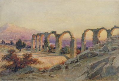 El acueducto de Salona, Dalmacia, 1854 de Carl Haag