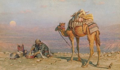 La comida de la tarde, 1881 de Carl Haag