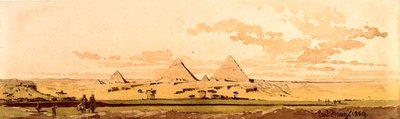 Las pirámides de Giza, 1859 de Carl Haag
