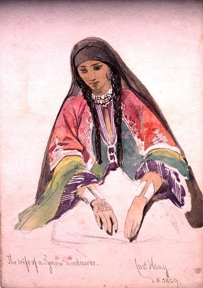 La Esposa de un Beduino Sirio de Carl Haag
