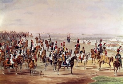 Imagen general de la caballería francesa, circa 1809 (Ilustración de Carl-Heinrich Rahl después de Wilhem von Kobell) de Carl Heinrich Rahl