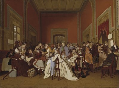 Sala de Espera de Segunda Clase, c.1865 de Carl Hendrik d Unker