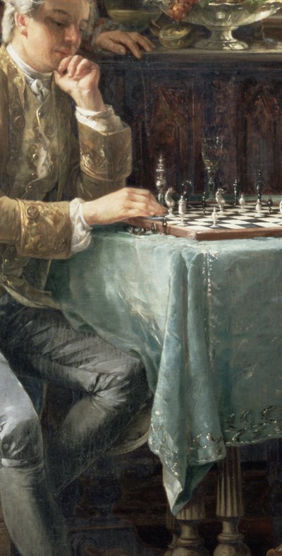 Los jugadores de ajedrez, 1887 de Carl Herpfer