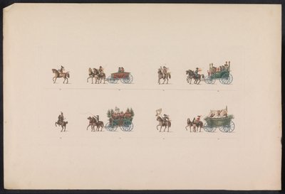 Optocht bij het huwelijk van Prinses Sophie, 1842 (plaat 3) Recuerdos de una boda campesina de Turingia, realizada para celebrar la feliz llegada del Gran Duque heredero Carl Alexander de Sajonia Weimar-Eisenach con la Duquesa hereditaria Sophi de Carl Hess
