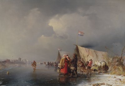 Campamento Holandés en el Hielo, 1849 de Carl Hilgers