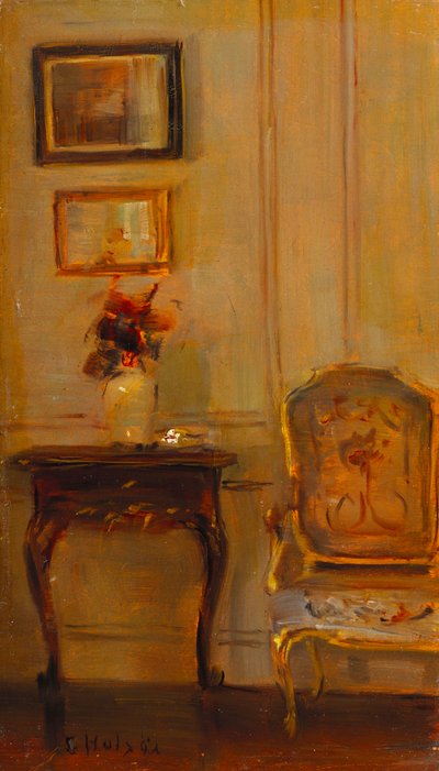 Interior de una Sala de Estar de Carl Holsoe