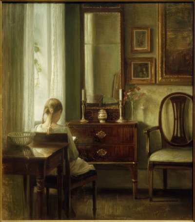 Joven leyendo de Carl Holsoe
