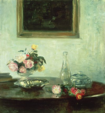 Naturaleza muerta con rosas de Carl Holsoe