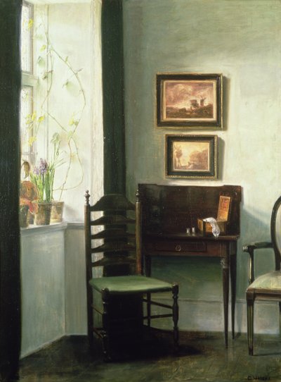 Interior iluminado por el sol de Carl Holsoe