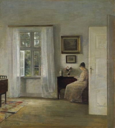 El lector por Carl Holsoe, - Colección privada de Carl Holsoe