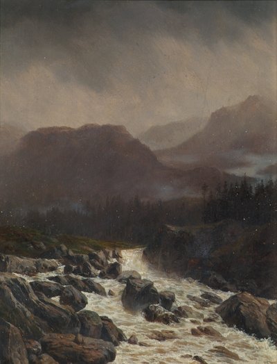 paisaje de lluvia de Carl Höflmayr
