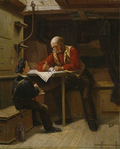El joven marinero (óleo sobre lienzo) de Carl Julius Lorck