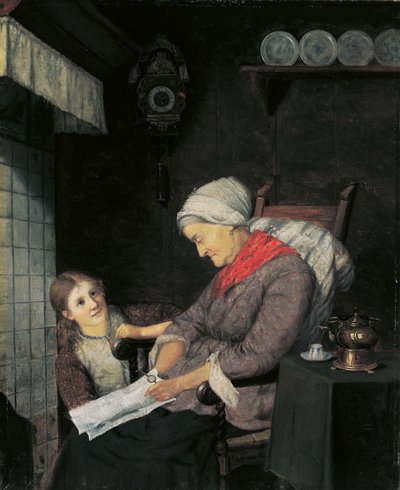 Visitando a la abuela de Carl Julius Lorck