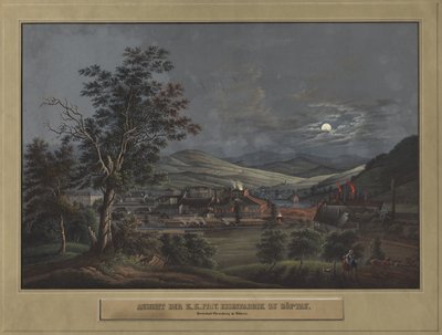 Vista de la fábrica privada de hierro K. K. en Zöptau de Carl Julius Rieden