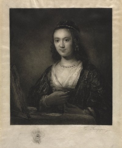 Retrato de una mujer de Carl Köpping