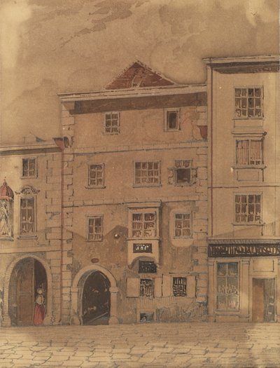 Casa donde murió Mozart, en Rauhensteingasse en Viena de Carl L. Wiesböck