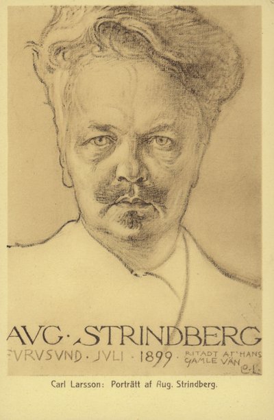 August Strindberg (1849-1912), dramaturgo, novelista, poeta y artista sueco de Carl Larsson